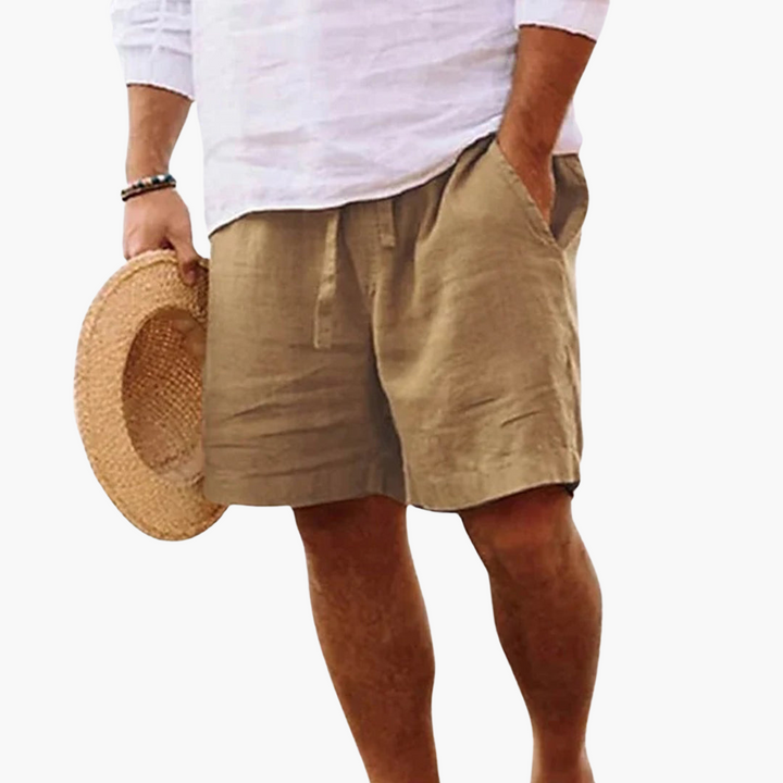Männer Sommer-Shorts mit Kordelzugbund und Seitentaschen