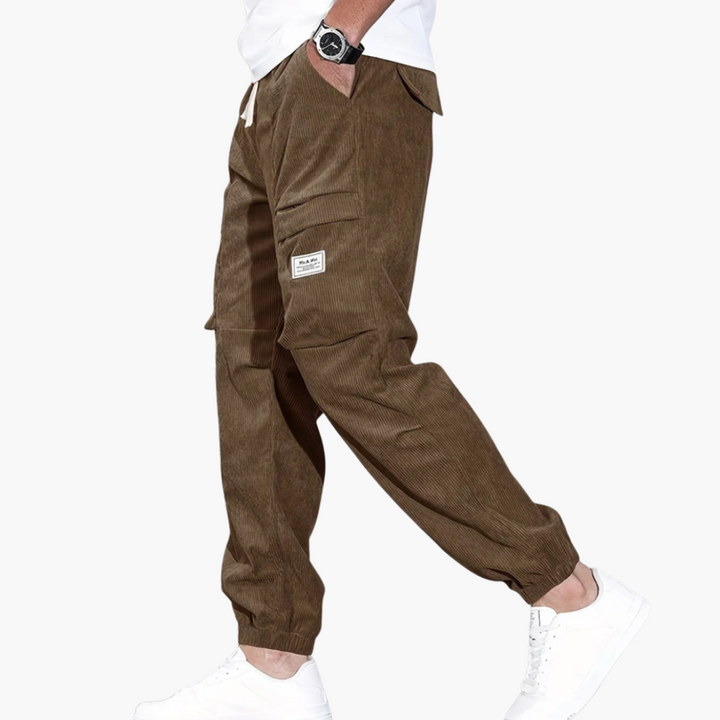 Herren Cordhose mit Bund und Seitentaschen