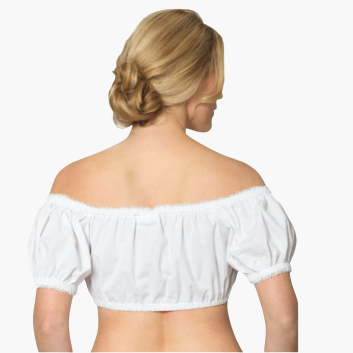 Off-Shoulder Dirndl Bluse für Damen - Oktoberfest 2025