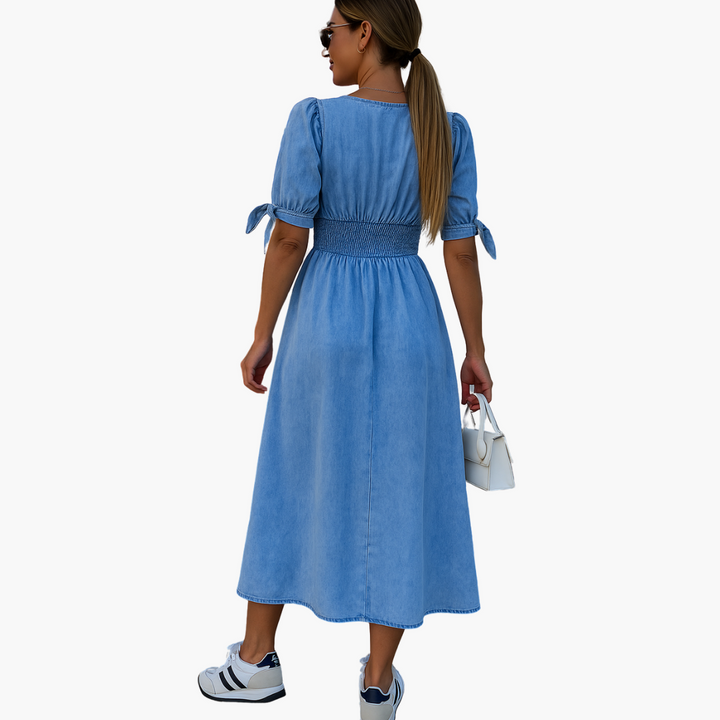Midi-Kleid mit Knopfleiste - Damenmode für stilvolle Tage