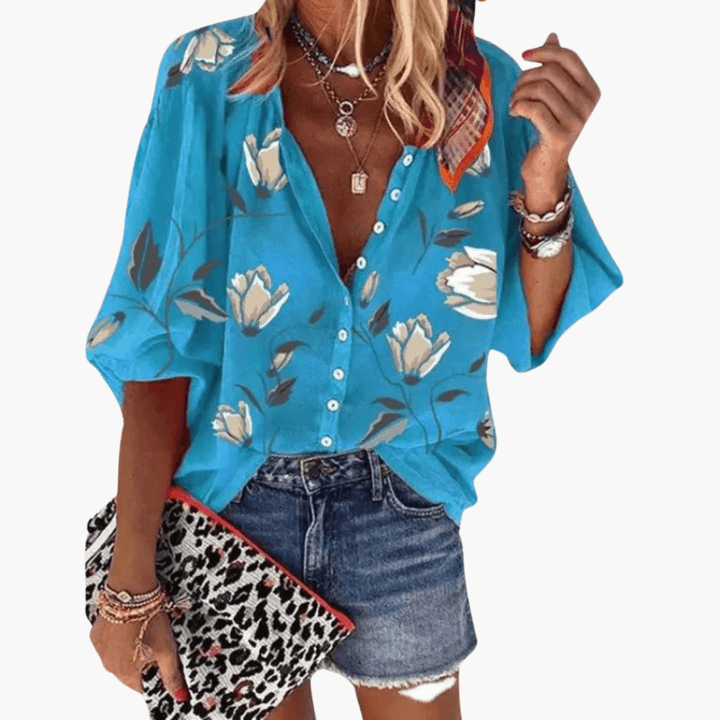 Leichte und modische Sommerbluse für Frauen - SchmiedeMode