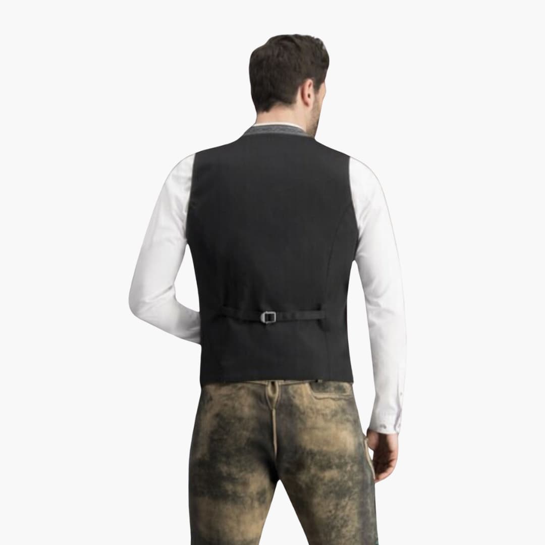 Stehkragen Trachten weste für Herren - Oktoberfest 2025