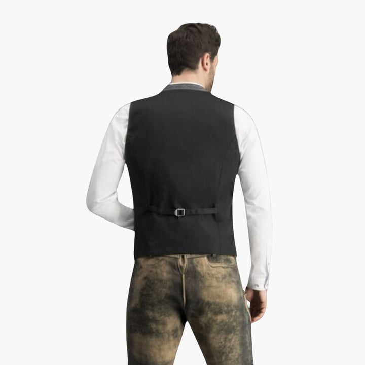 Stehkragen Trachten weste für Herren - Oktoberfest 2025