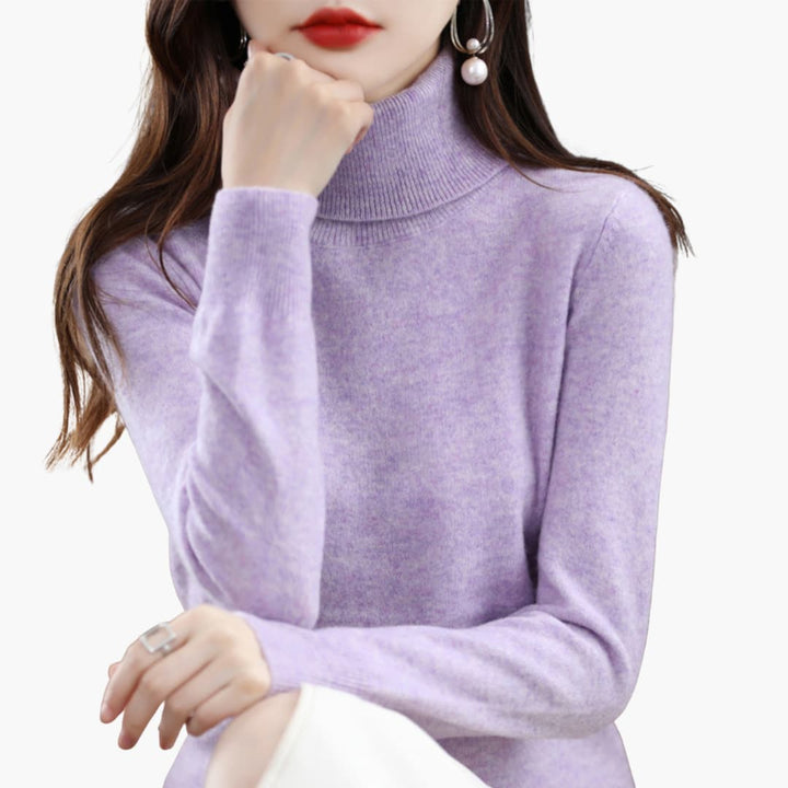 Rollkragen Strickpullover für Damen