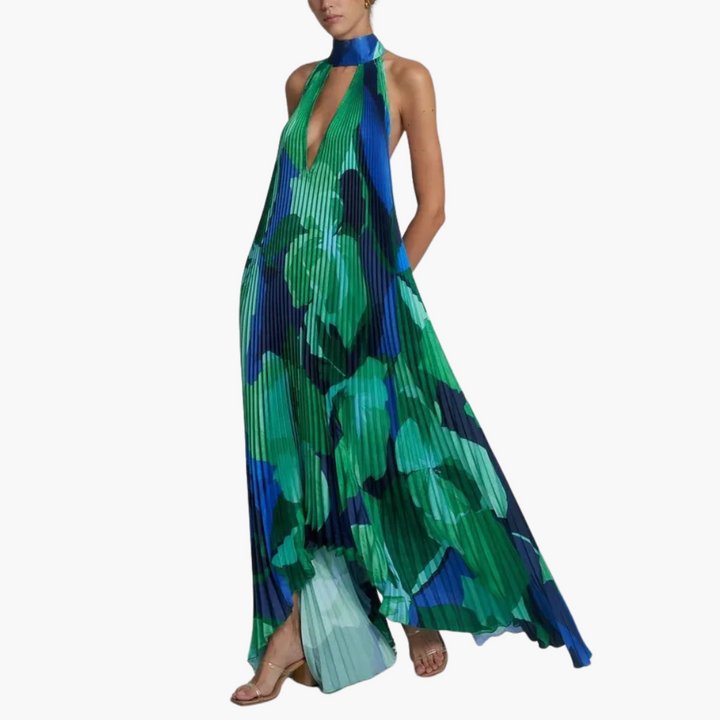 Plisseekleid für Damen – Sommerlich, mit Blumenmuster