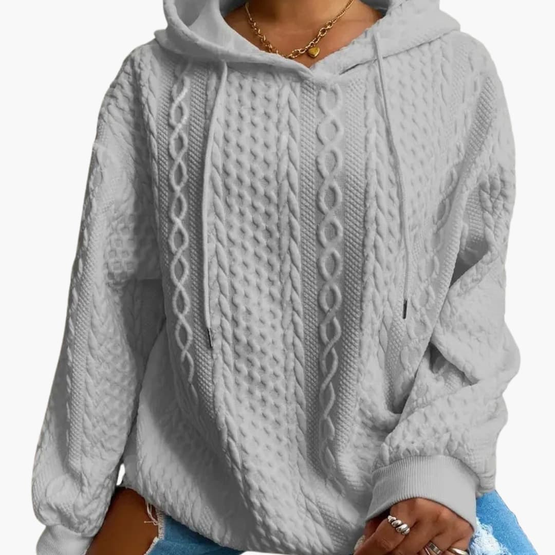 Frauen Hoodie mit Kapuze und langen Ärmeln
