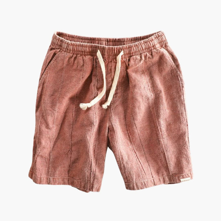 Knielange Herren-Sommer-Shorts mit Kordelzugbund