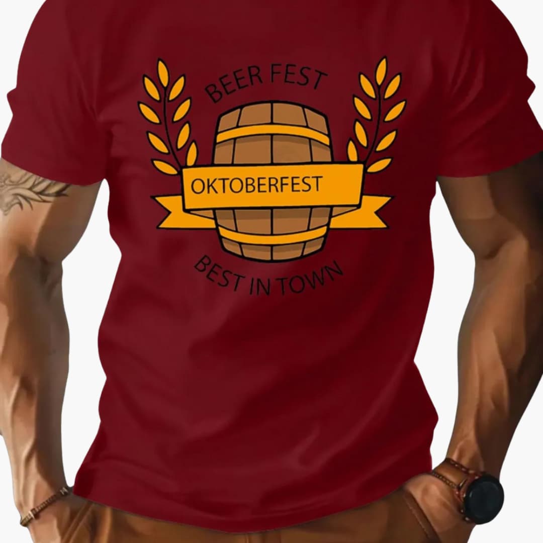 Bedrucktes T-Shirt für Herren - Oktoberfest 2025