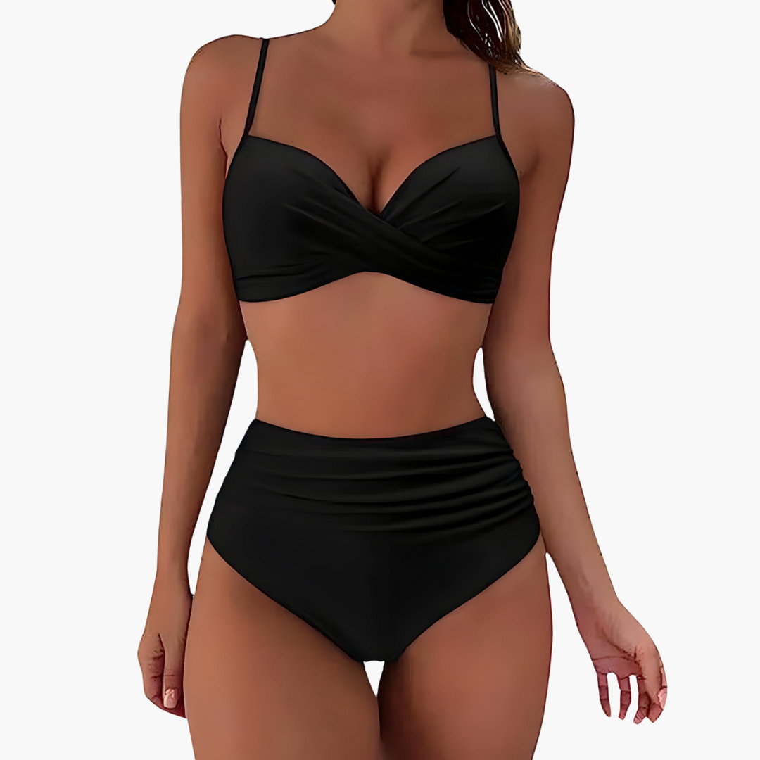 Bikini-Set für Damen - mit High Waist und verstellbaren Trägern