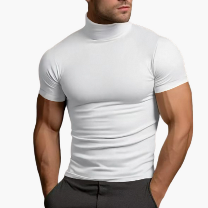 Rollkragen T-Shirt für Herren – Enganliegend & Stilvoll