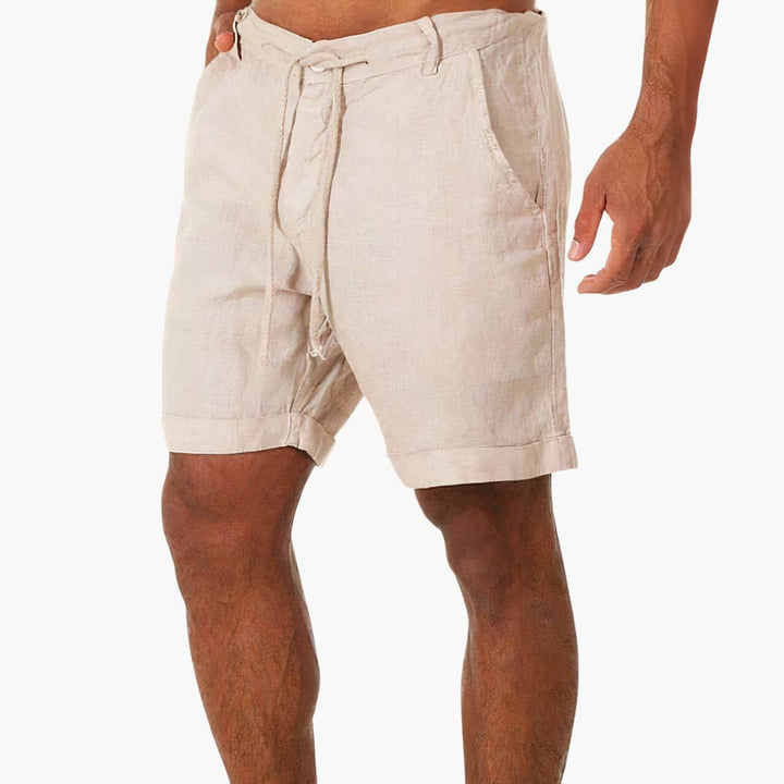 Herren Sommerhose mit Tunnelzug und seitlichen Taschen