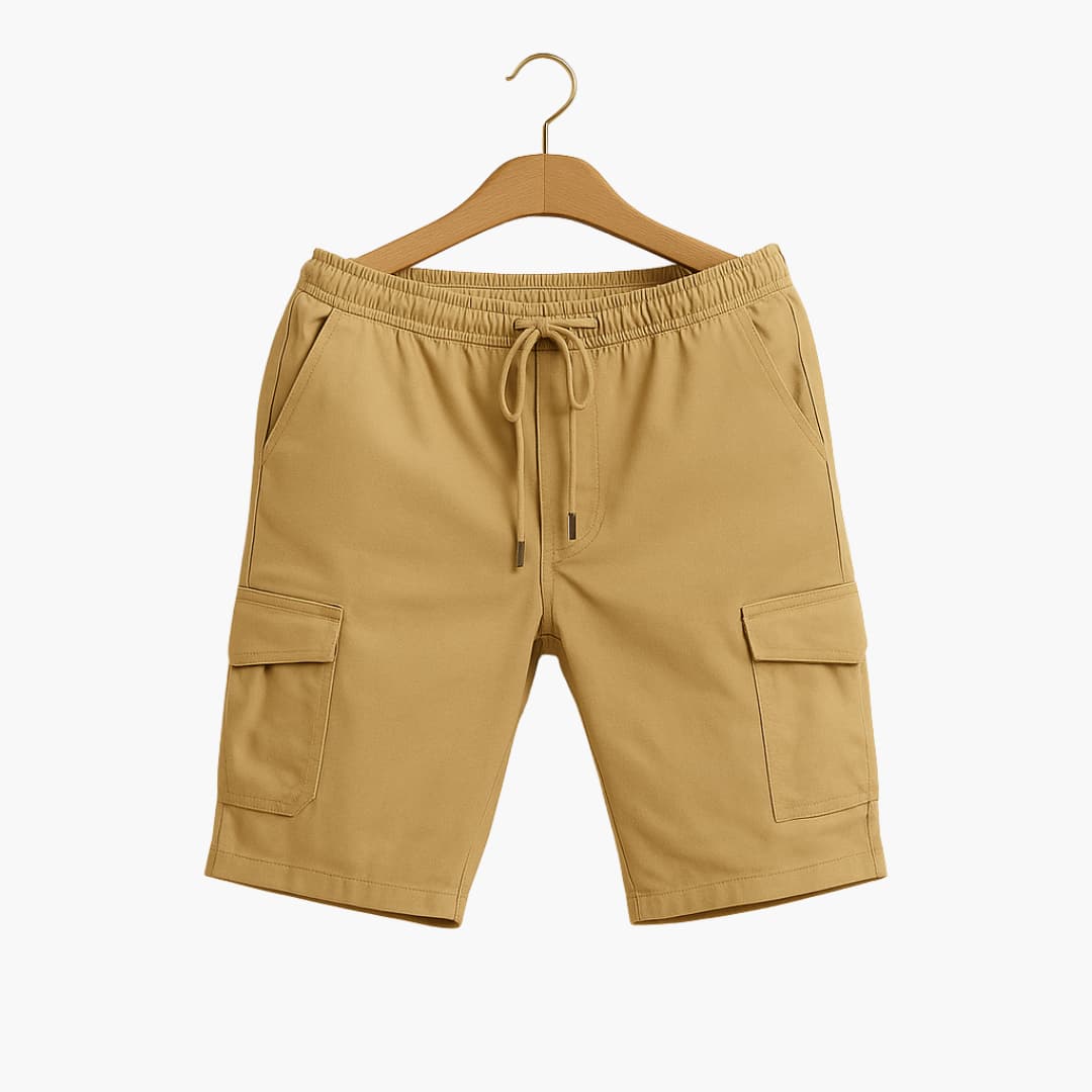 Herren Cargo Shorts mit Kordelzug und Seitentaschen