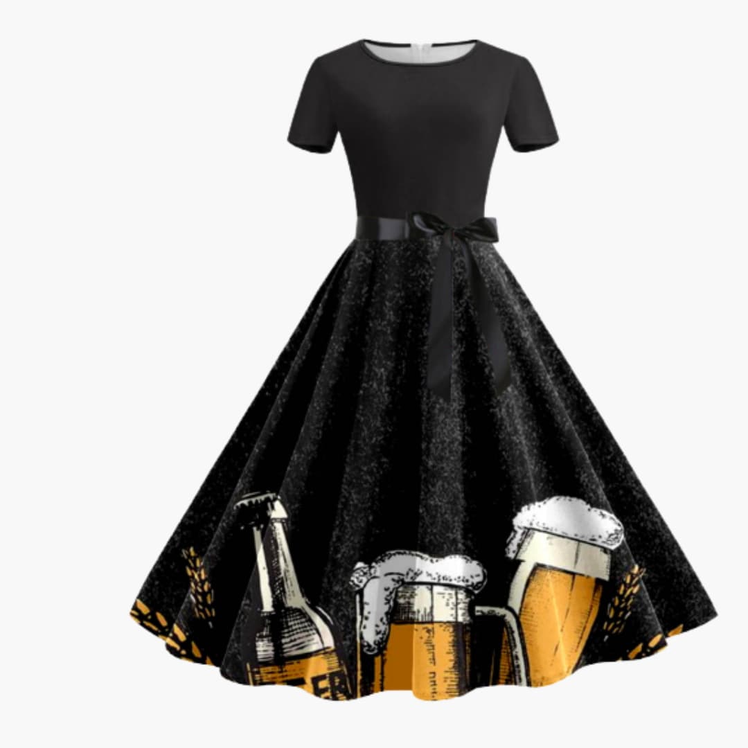 Festliches Dirndl kleid für Damen - Oktoberfest 2025