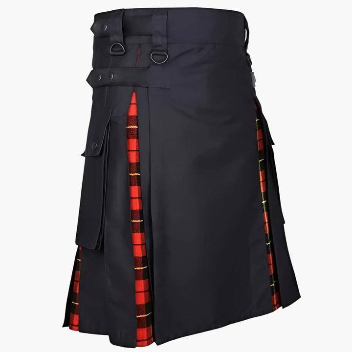 Herrenkilt mit Falten und verstellbaren Schnallen