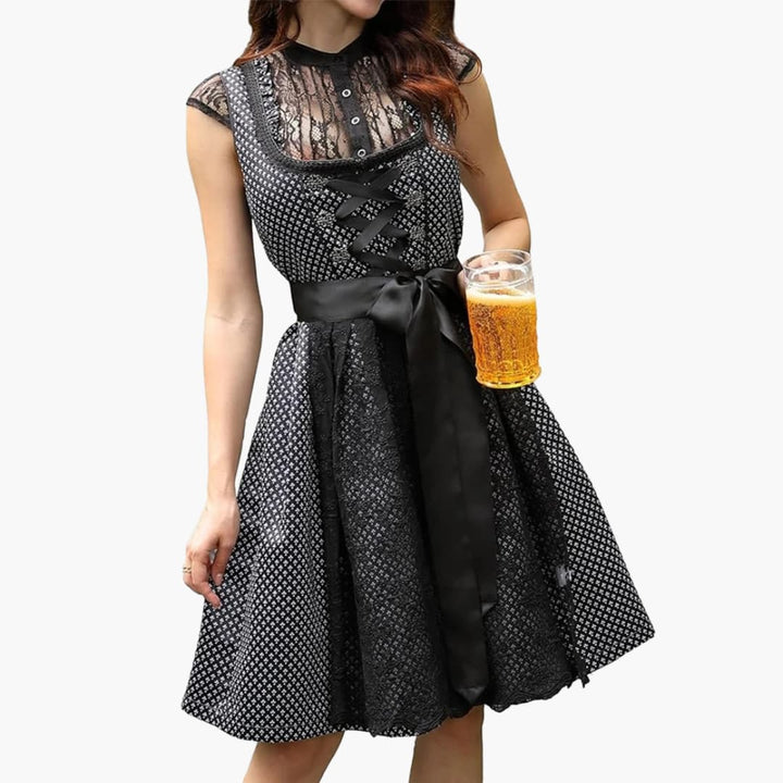 Dirndl kleid mit Spitzenschürze für Damen - Oktoberfest 2025