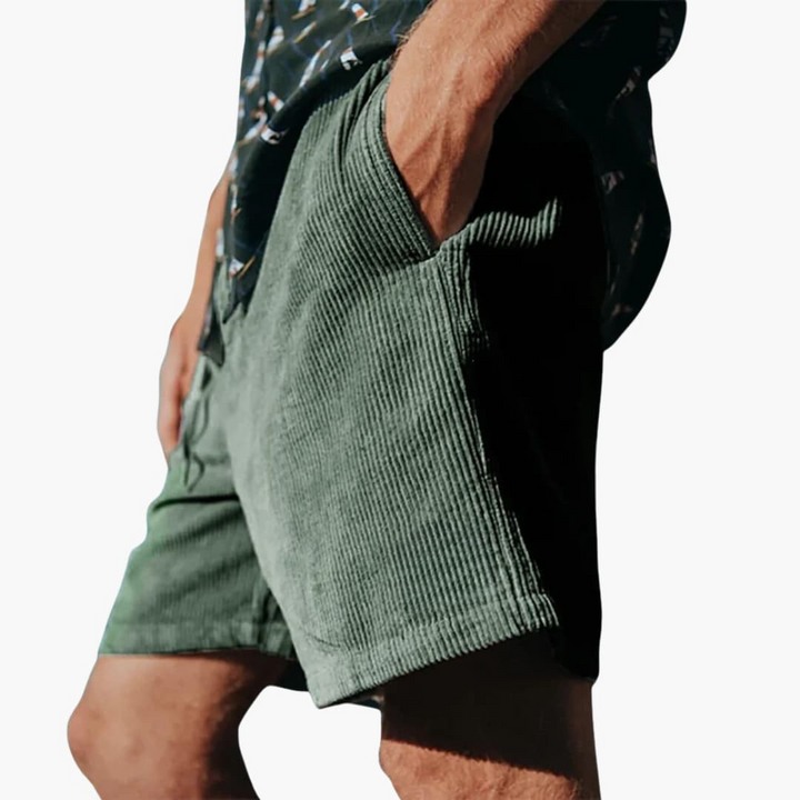 Herren Sommer Shorts mit Seitentaschen und elastischem Bund
