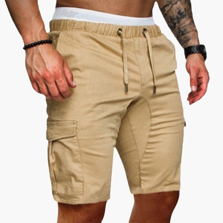 Herren Cargo Shorts mit Kordelzug und Seitentaschen