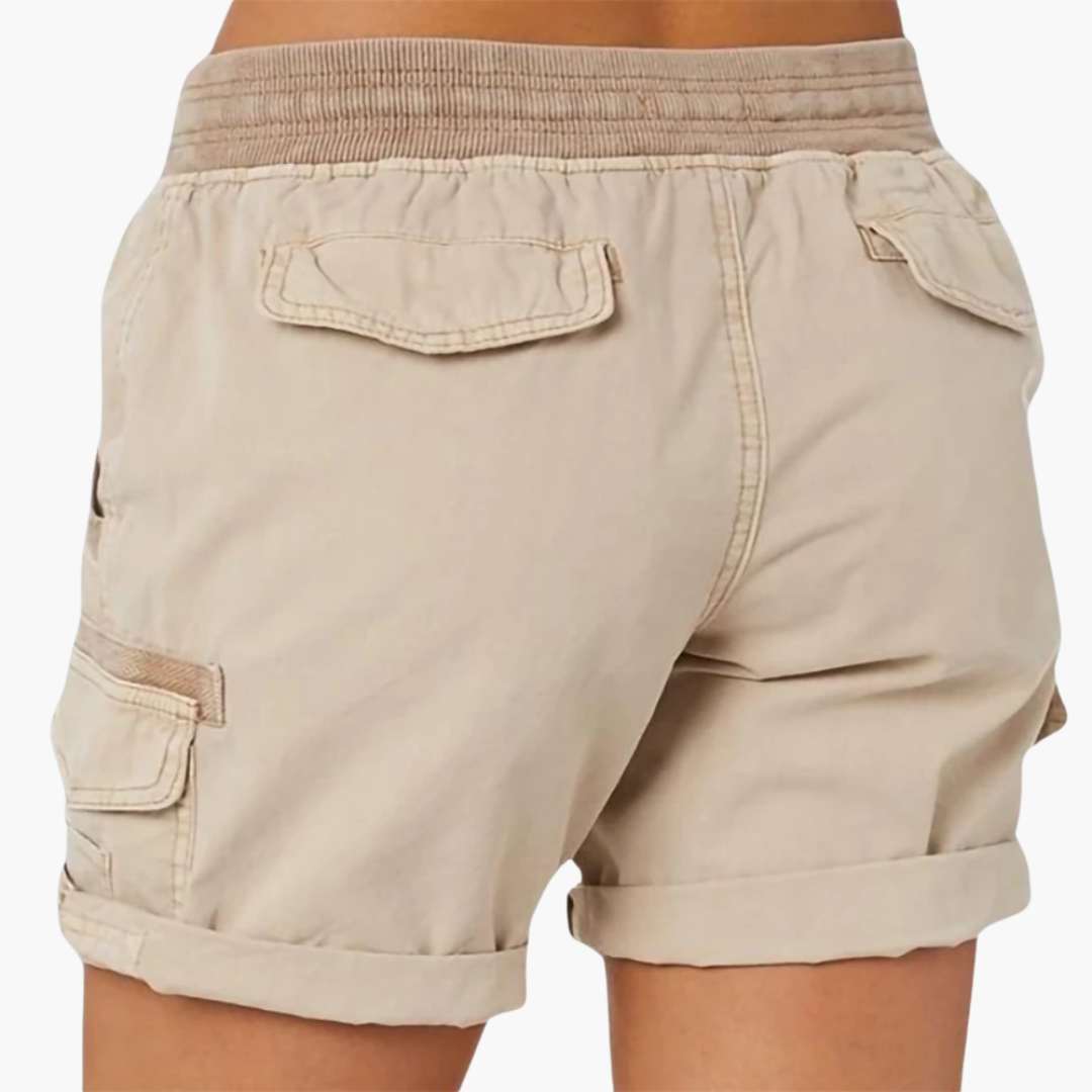 Damen Cargo Shorts mit Kordelzug – Bequem und stilvoll