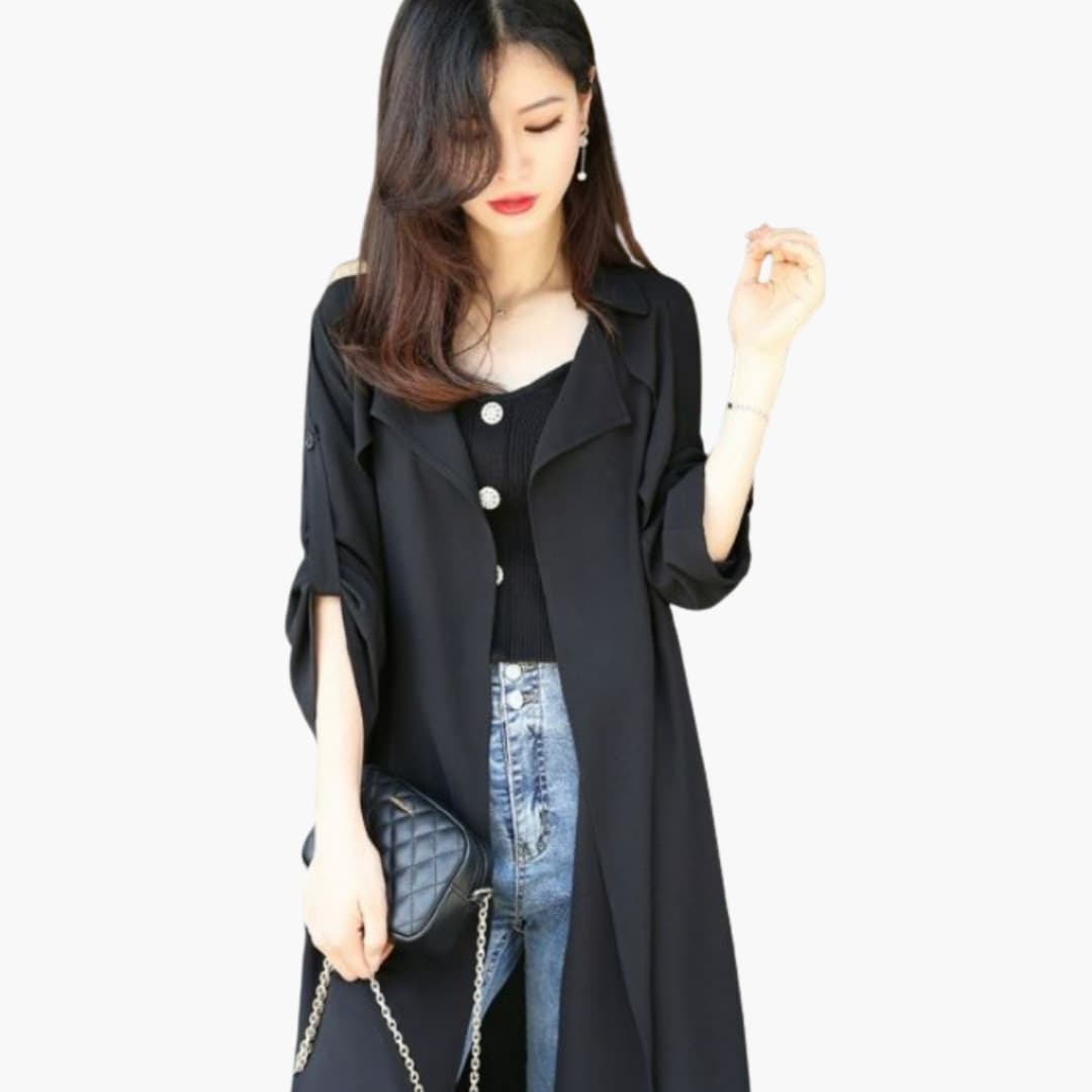 Langer Trenchcoat für Damen