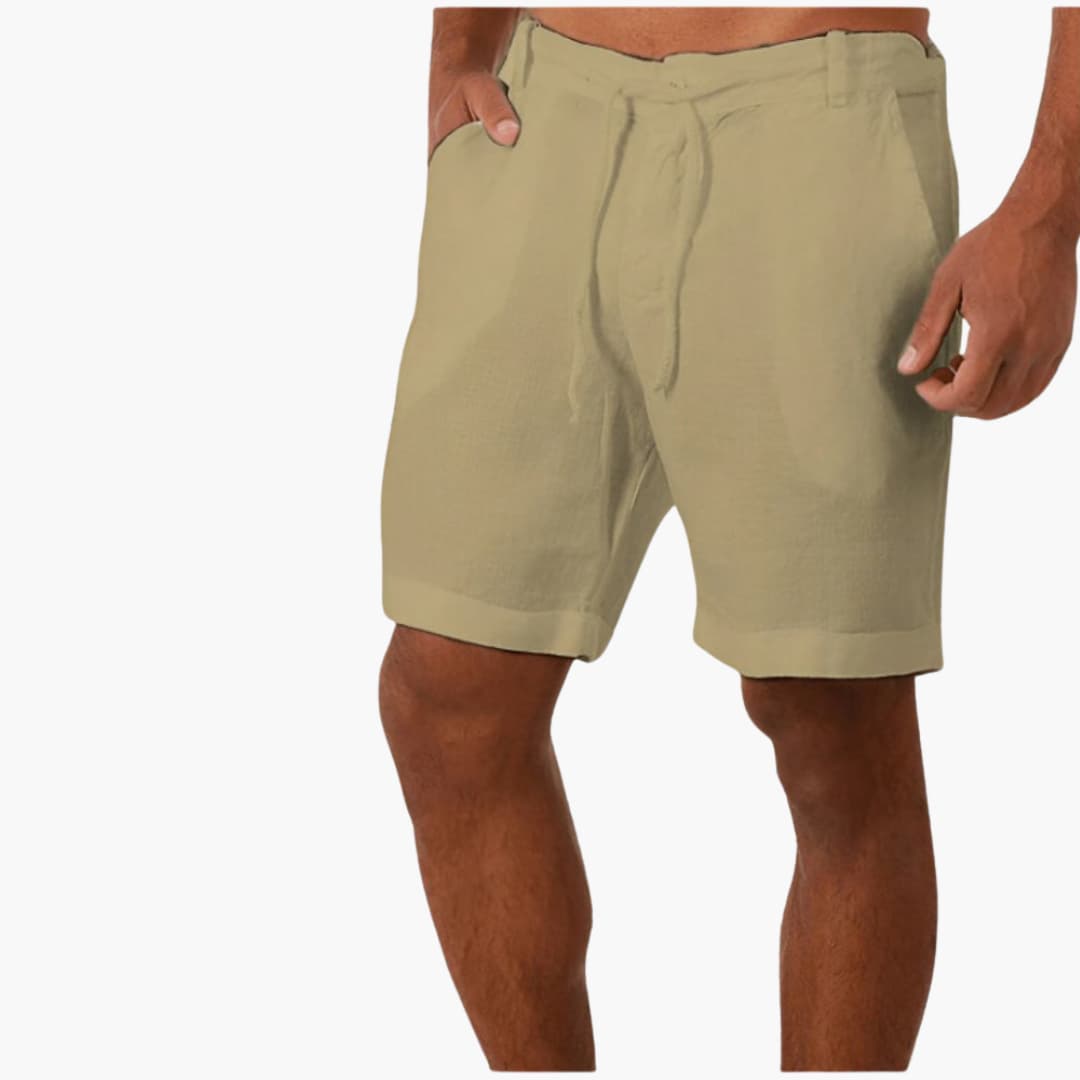 Herren Sommerhose mit Tunnelzug und seitlichen Taschen