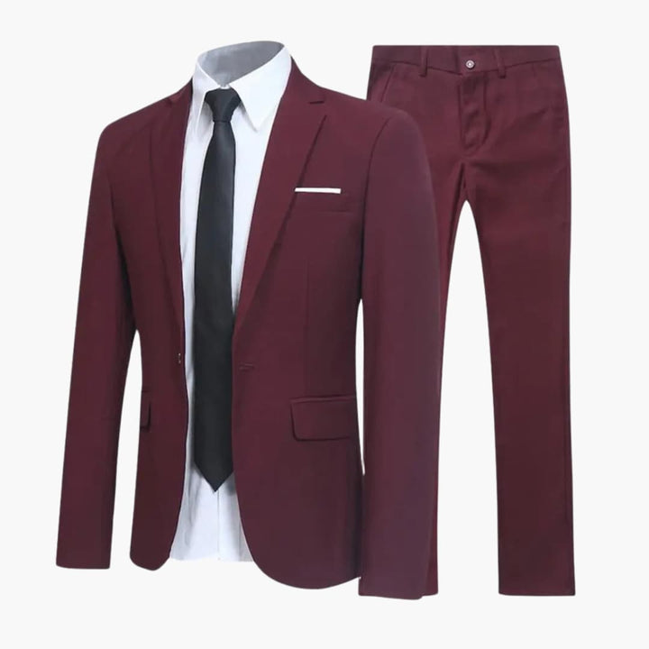 2-teiliges Anzug Set - Slim Fit Herrenanzug für Business Look - SchmiedeMode