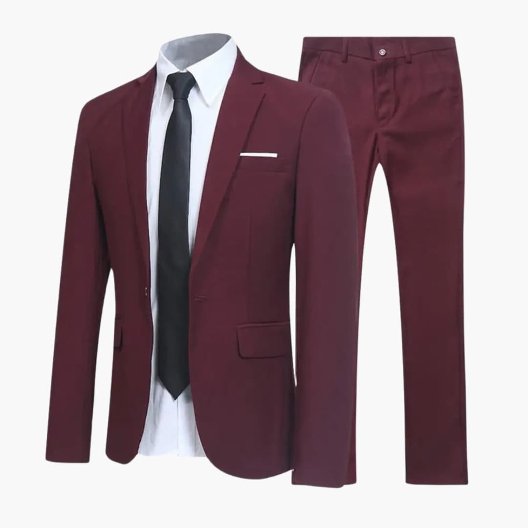 2-teiliges Anzug Set - Slim Fit Herrenanzug für Business Look - SchmiedeMode