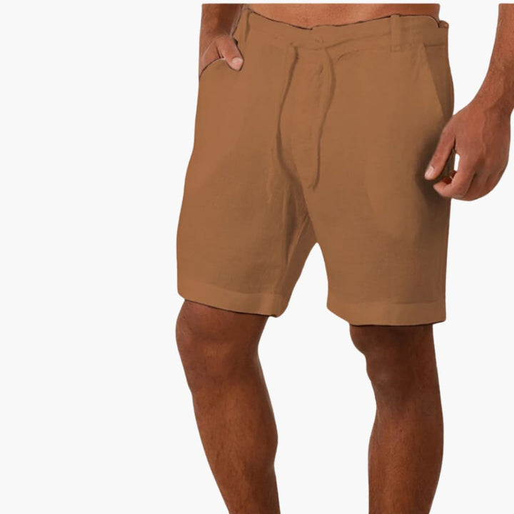 Herren Sommerhose mit Tunnelzug und seitlichen Taschen