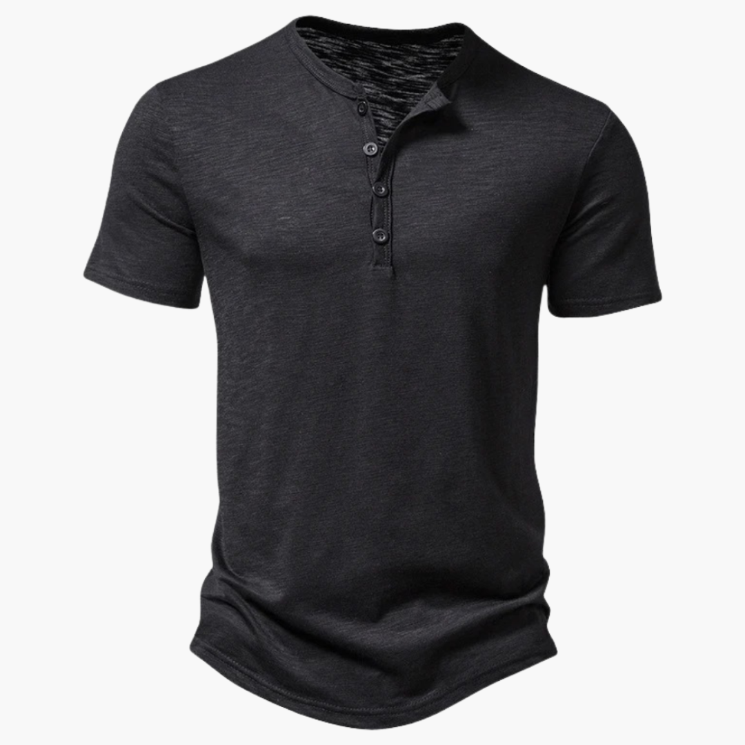 Bequemes Henley-Shirt für Herren – kurzärmelig & sommerlich