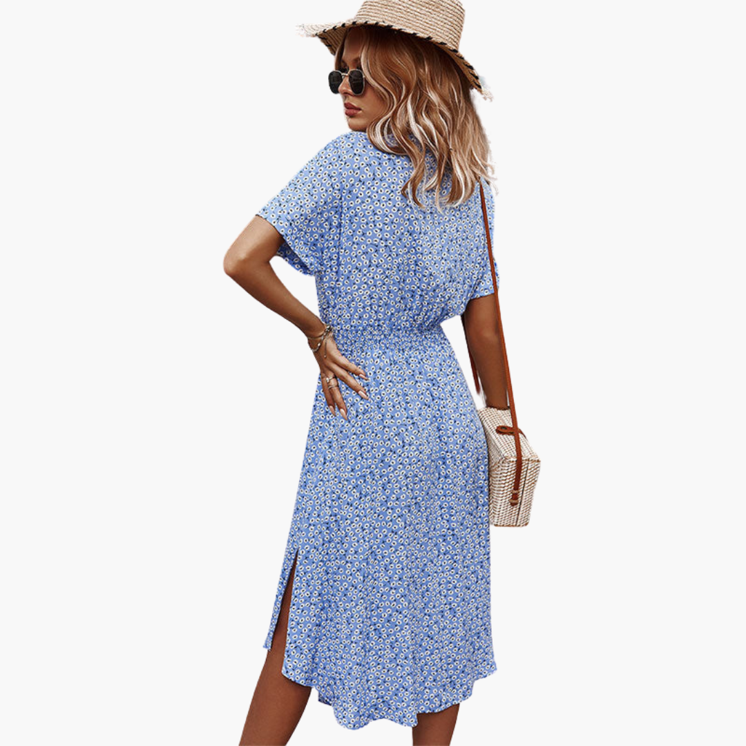 Blusenkleid für Damen – Leichtes Midikleid für den Sommer