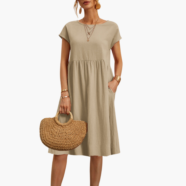Lässiges Sommerkleid für Damen mit Taschen – Bequem & Stylisch