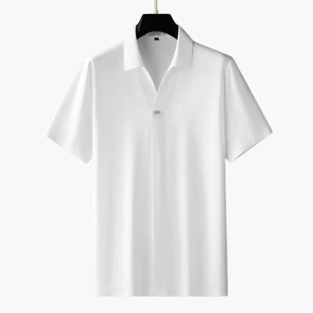 Zweiteiler Set für Herren – Kurzarmshirt mit Stoffhose