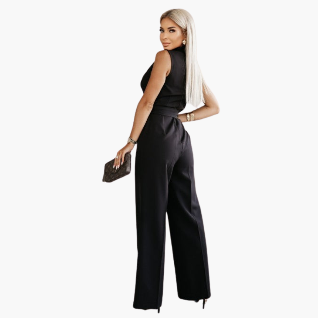 Ärmelloser Jumpsuit für Damen - Elegant & Vielseitig - SchmiedeMode