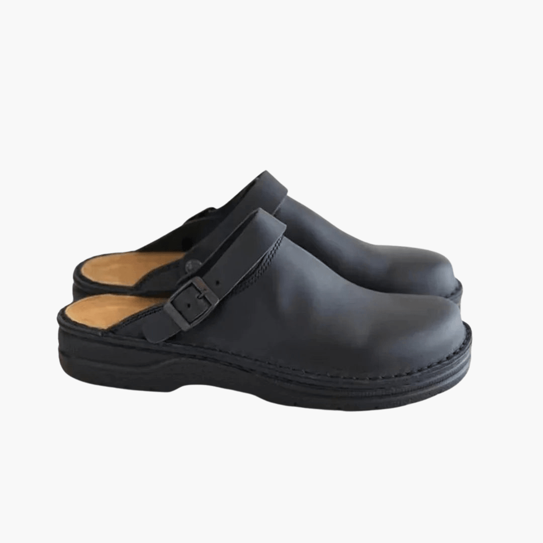 Stilvolle verstellbare Lederpantoffeln für Männer - SchmiedeMode