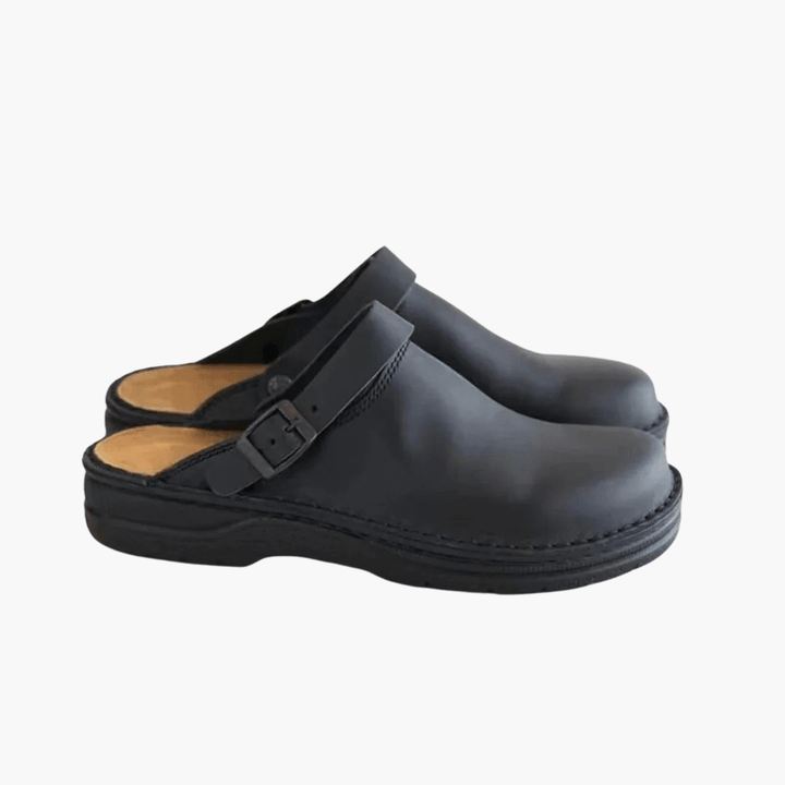 Stilvolle verstellbare Lederpantoffeln für Männer - SchmiedeMode