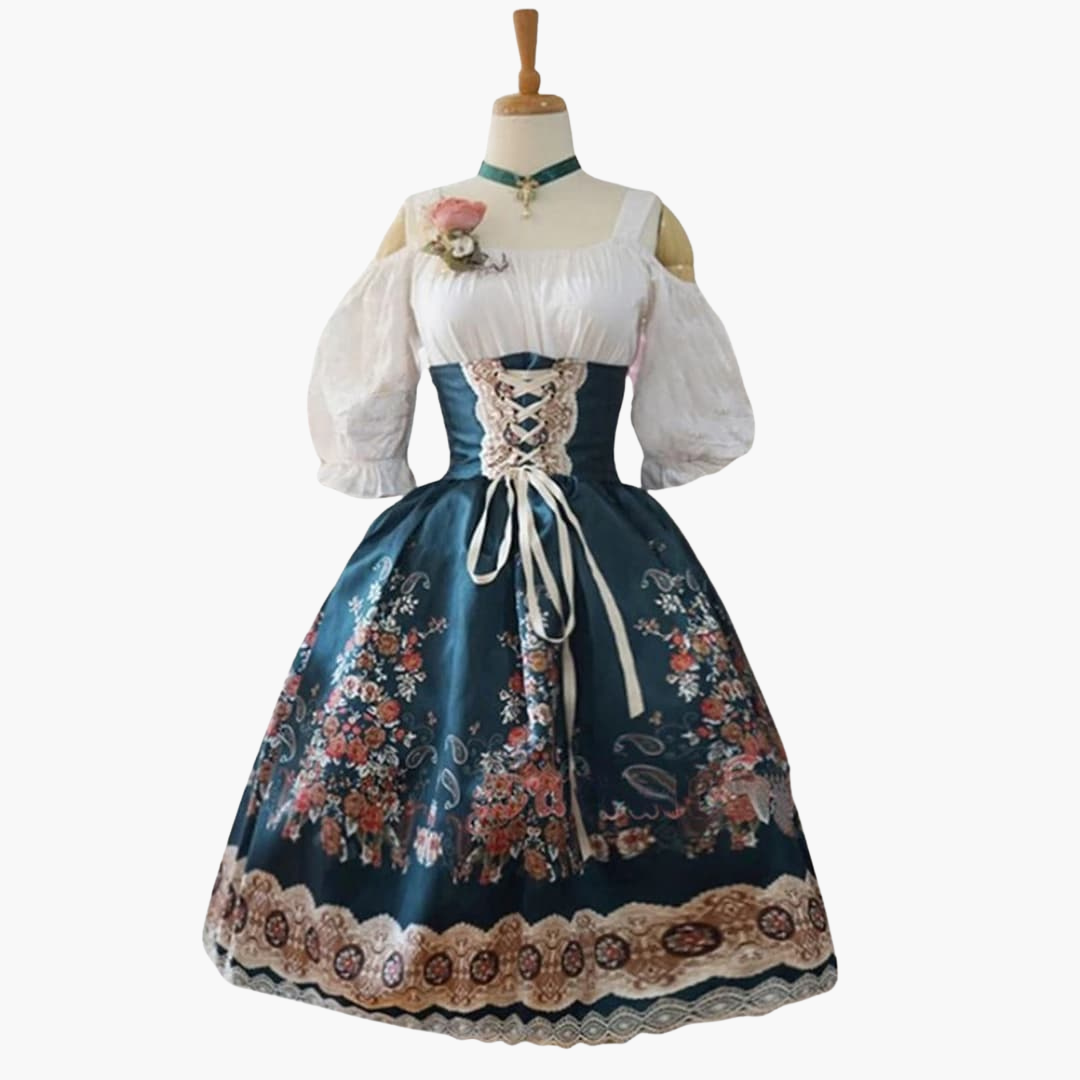 Dirndl mit Schürze für Damen - Oktoberfest 2025