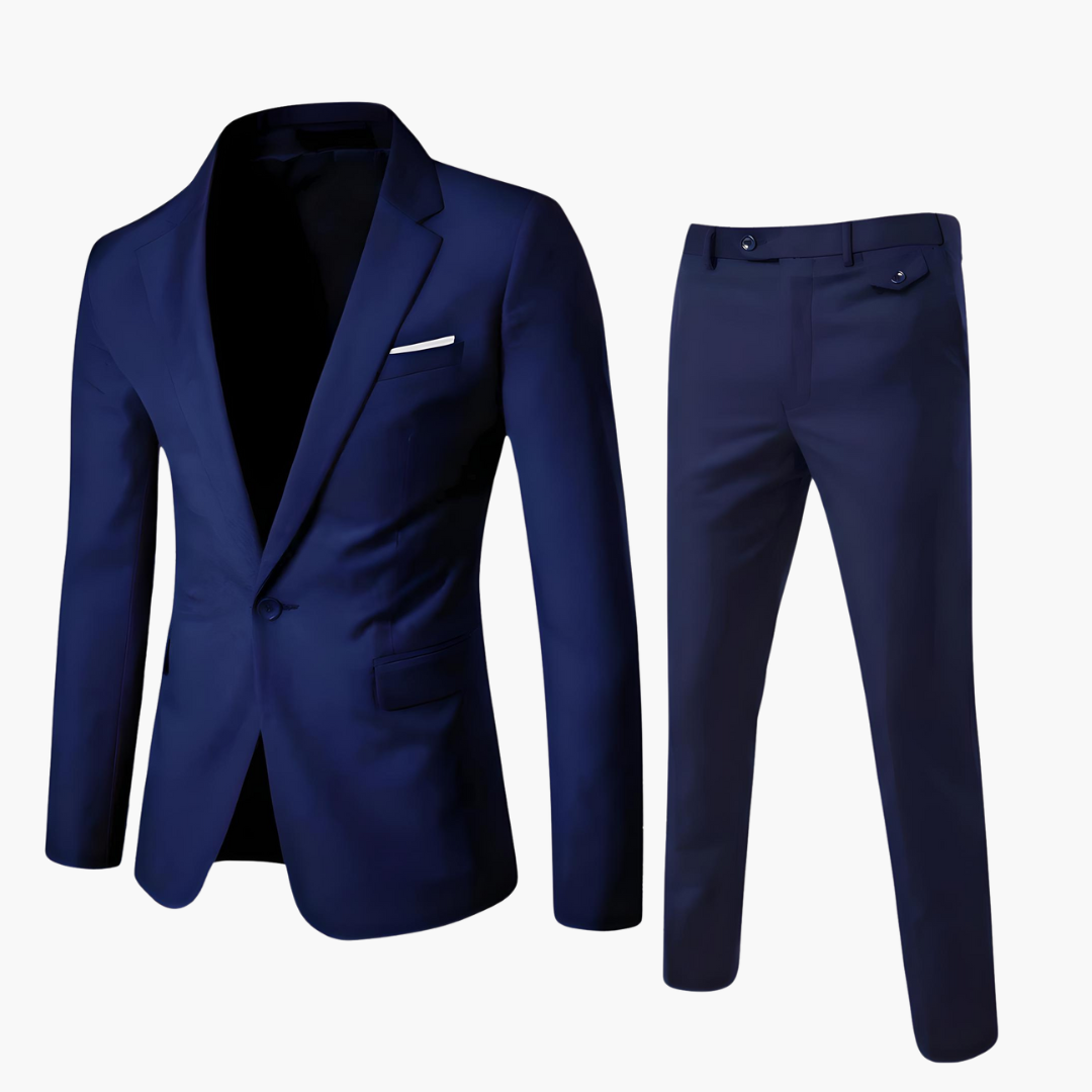 Slim Fit Anzug-Set für Herren mit Blazer und Hose