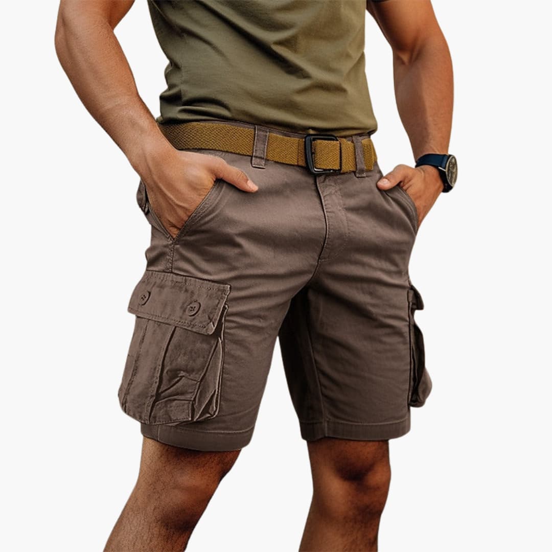Herren Cargo Shorts mit Reißverschluss und vielen Taschen