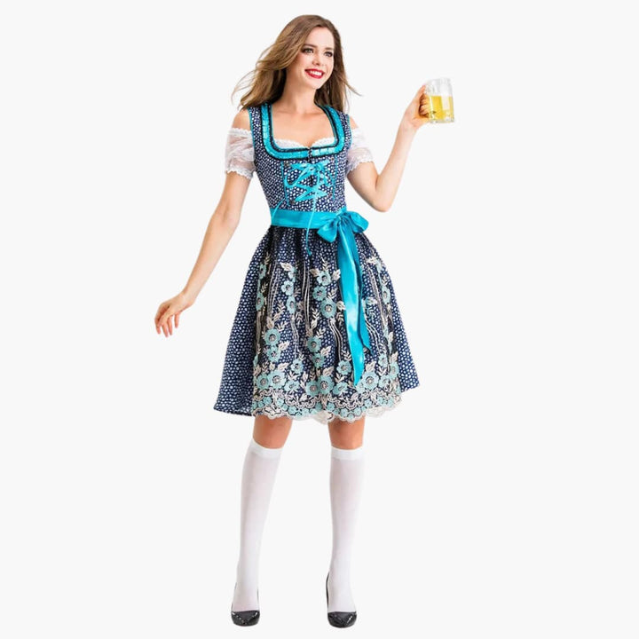 Traditionelles Dirndl kleid für Damen - Oktoberfest 2025