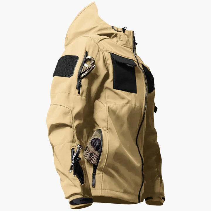 Herren Kapuzenjacke mit Reißverschluss und mehreren Taschen