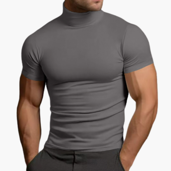 Rollkragen T-Shirt für Herren – Enganliegend & Stilvoll