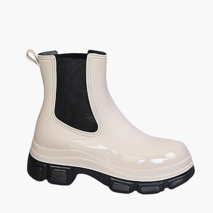 Damen Chelsea Stiefel mit elastischen Einsätzen und strukturierter Sohle