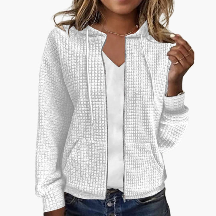 Kapuzen Sweatshirt mit Reißverschluss für Damen