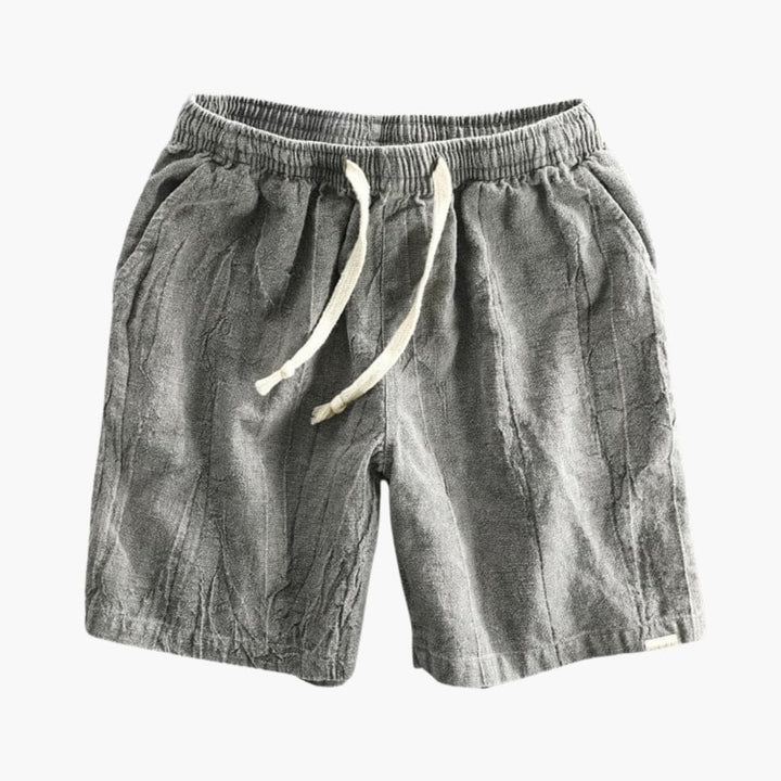Knielange Herren-Sommer-Shorts mit Kordelzugbund