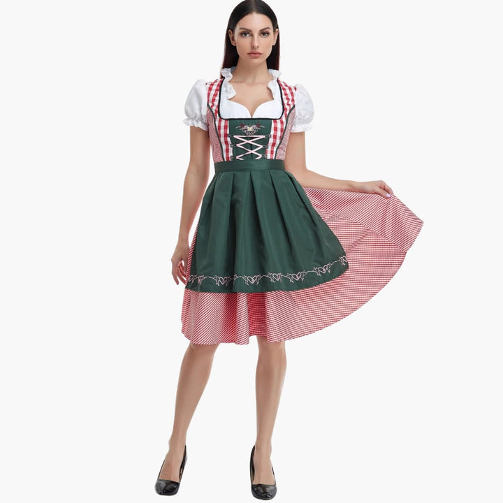 Dirndl kleid mit Schürze für Damen - Oktoberfest 2025