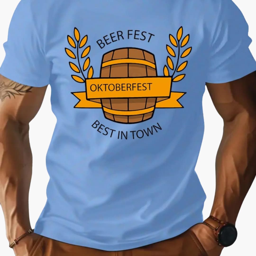 Bedrucktes T-Shirt für Herren - Oktoberfest 2025