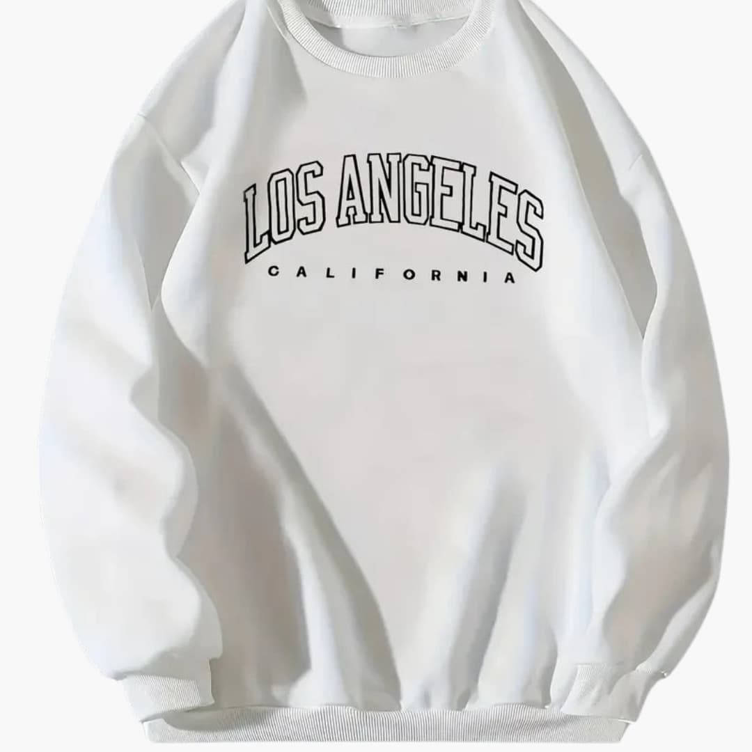 Unisex Sweatshirt mit Rundhalsausschnitt und Rippbündchen