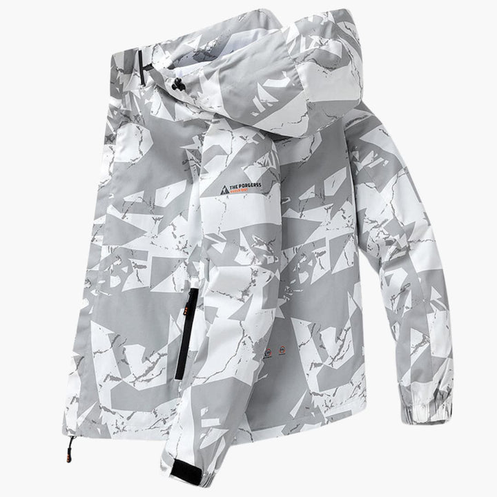 Herren Skijacke mit Kapuze und elastischen Bündchen