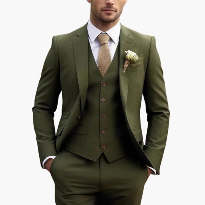 Herren Dreiteiliger Anzug mit Sakko Weste und Hose