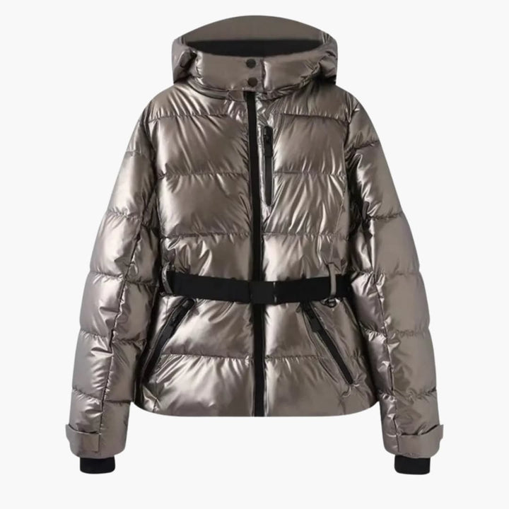 Damenjacke mit Kapuze und Reißverschlusstaschen