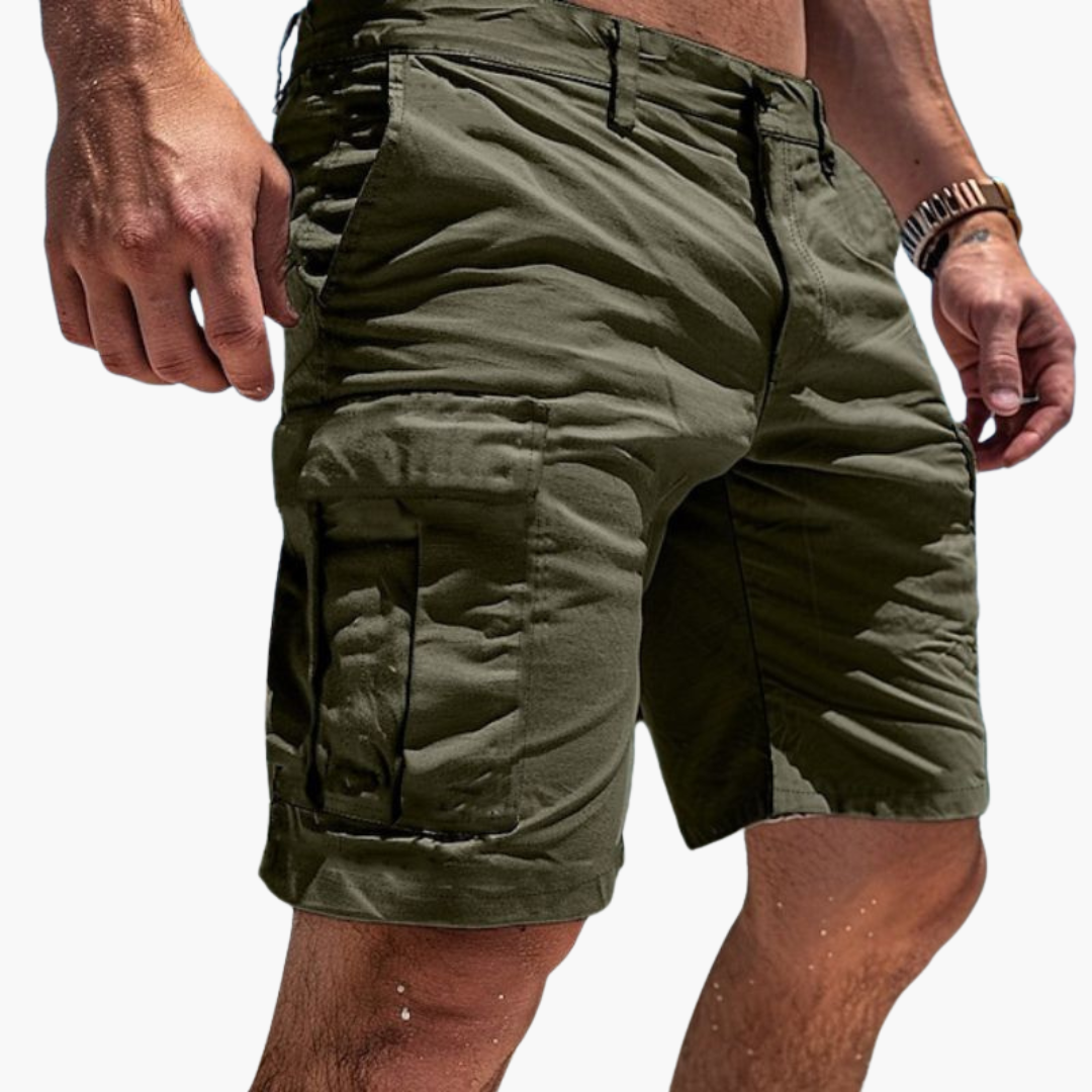 Herren Cargo-Shorts in Kniehöhe mit mehreren Taschen für den Sommer